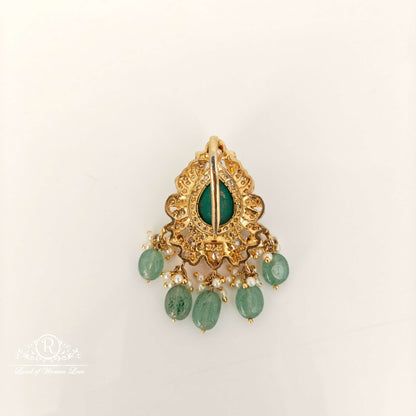 White stones Silver pendant-RCH622