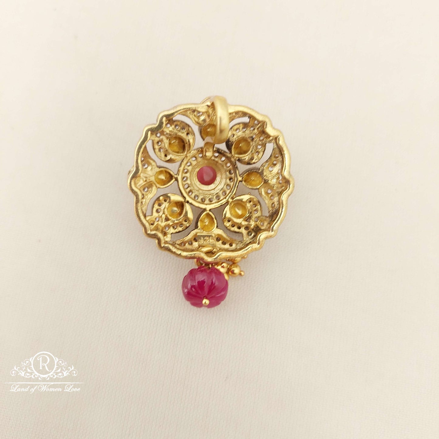 Silver Victoria Moissanite Locket-C169