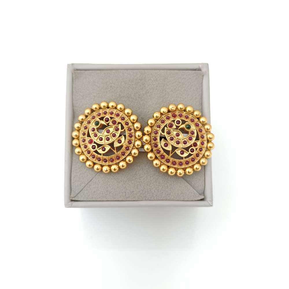 stud silver peacock model stud earrings-rct222 92.5 silver ramala jewelry / ramala collections