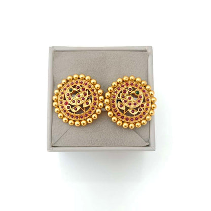 stud silver peacock model stud earrings-rct222 92.5 silver ramala jewelry / ramala collections