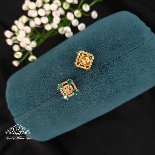 Silver simple and Cute earrings -RCBG0105