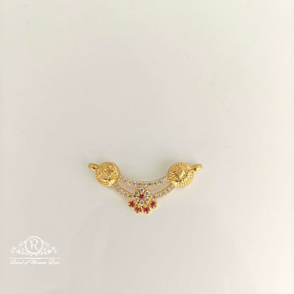 flower design silver mala locket-rc94-60m039 92.5 silver ramala jewelry / ramala collections