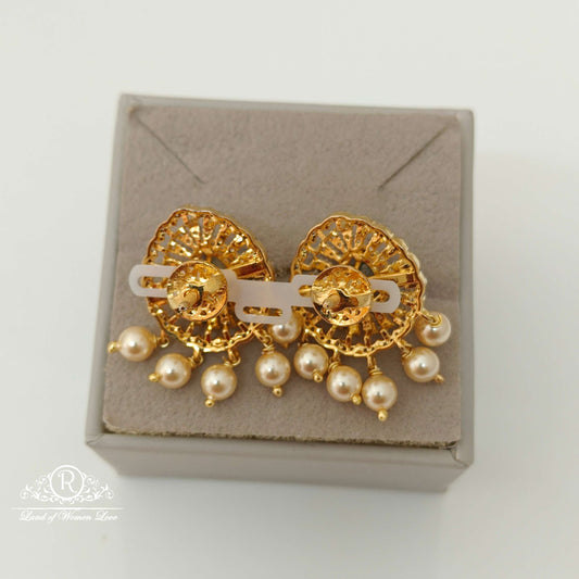 Silver Diamond Replica Design CZ-Stones Earrings-RCCP100