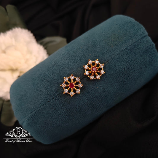 earrings 92.5 silver simple and cute earrings - rcns036 92.5 silver ramala jewelry / ramala collections