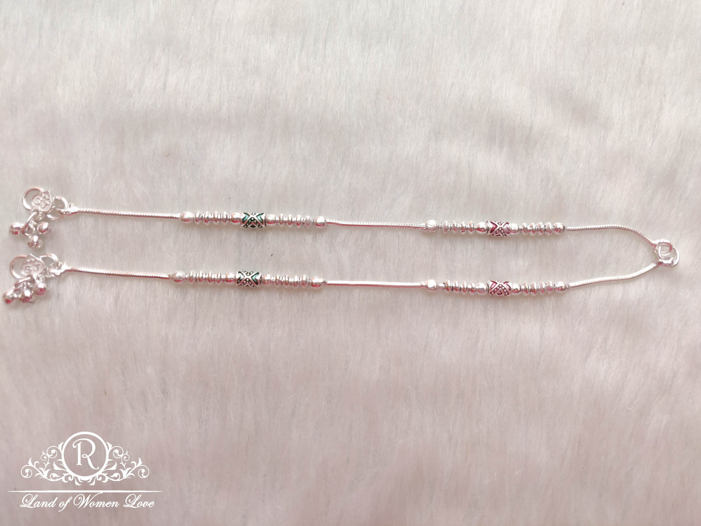 silver anklets-ra47 92.5 silver ramala jewelry / ramala collections