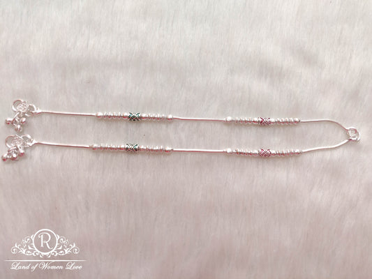 silver anklets-ra47 92.5 silver ramala jewelry / ramala collections