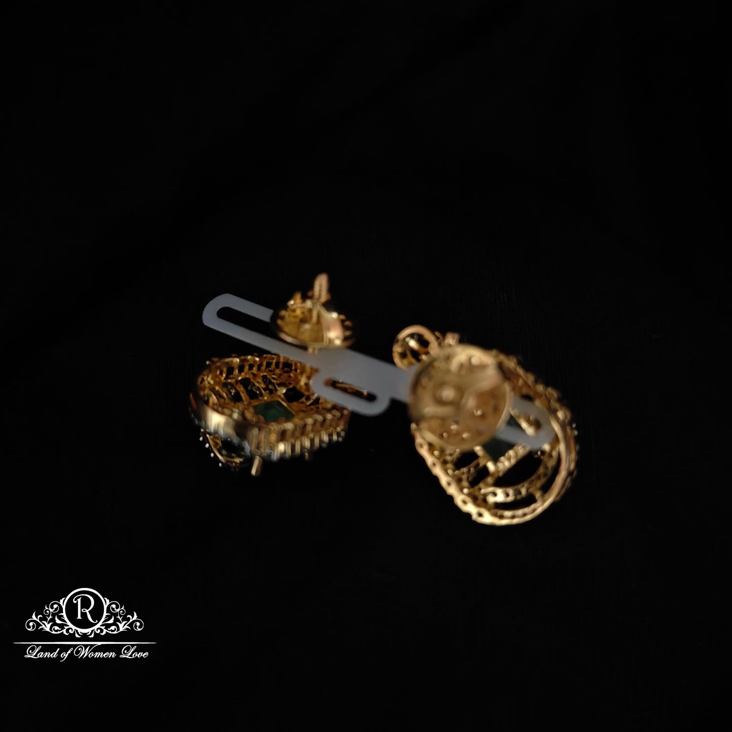 Silver CZ- stone earrings-RCDS422