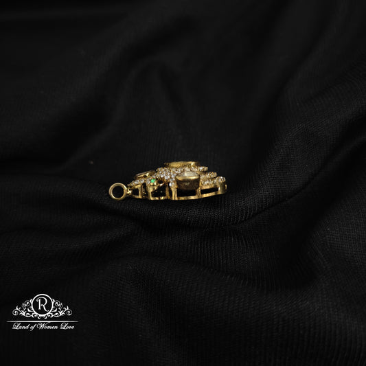 92.5 Silver peacock design Victorian locket-RCP111