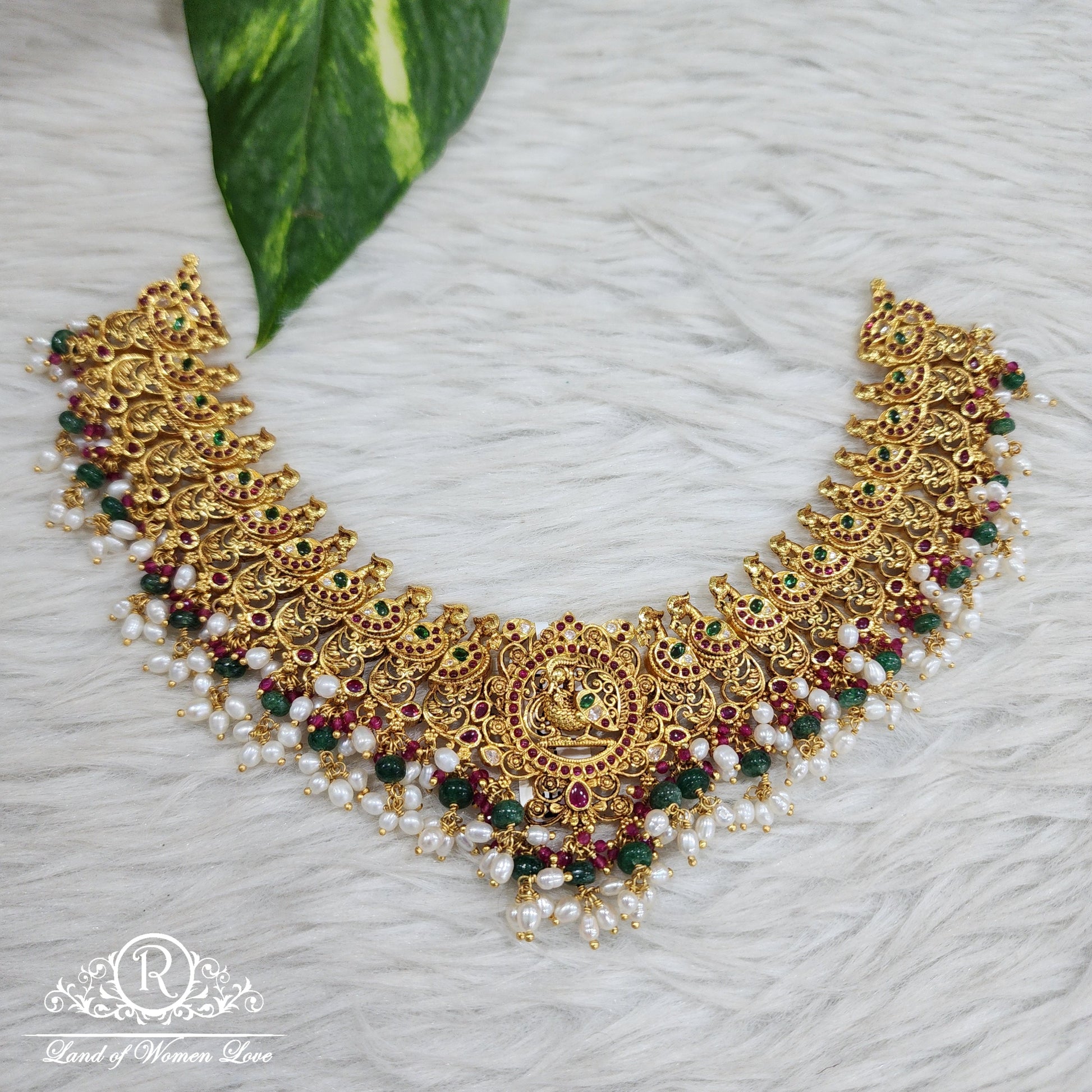 necklace 92.5 silver beautiful pickock disein asoam necklace -h048 92.5 silver ramala jewelry / ramala collections