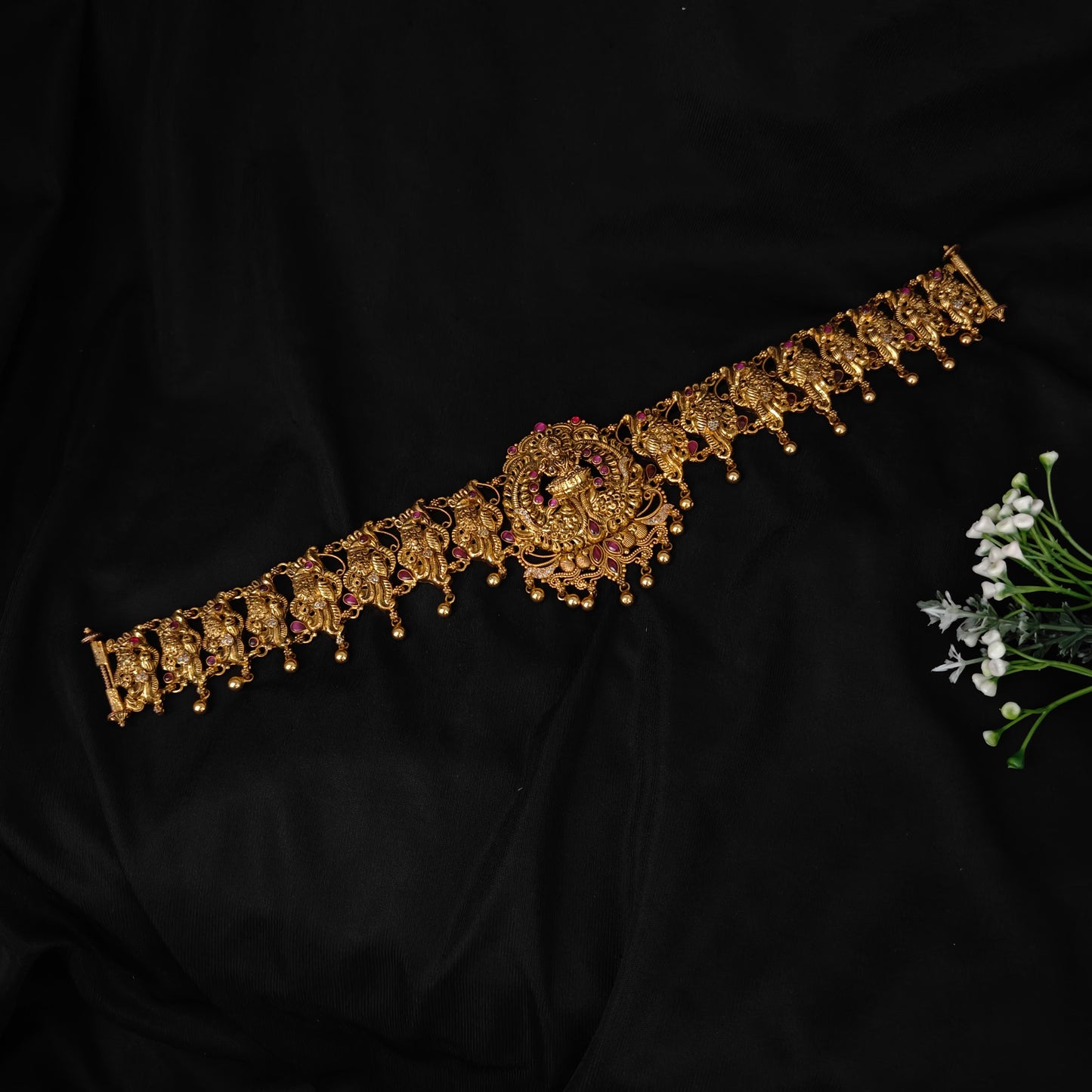 Silver Nakshi bridal set -SET02