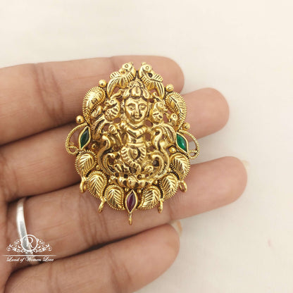 Silver Lakshmi Devi Locket-M185