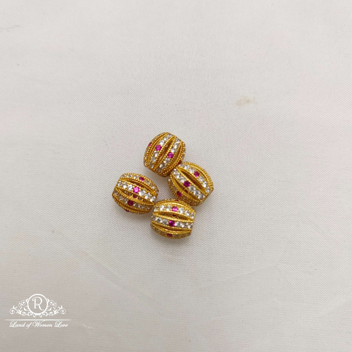 Silver CZ-stone balls-RCC082