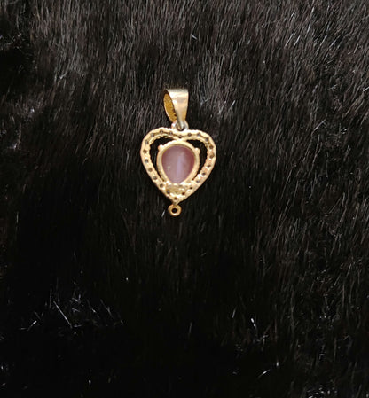 Silver CZ-Stones Heart Design Locket-JR209