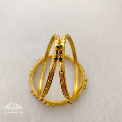 Silver  gold repilca stone bangle-RCV235