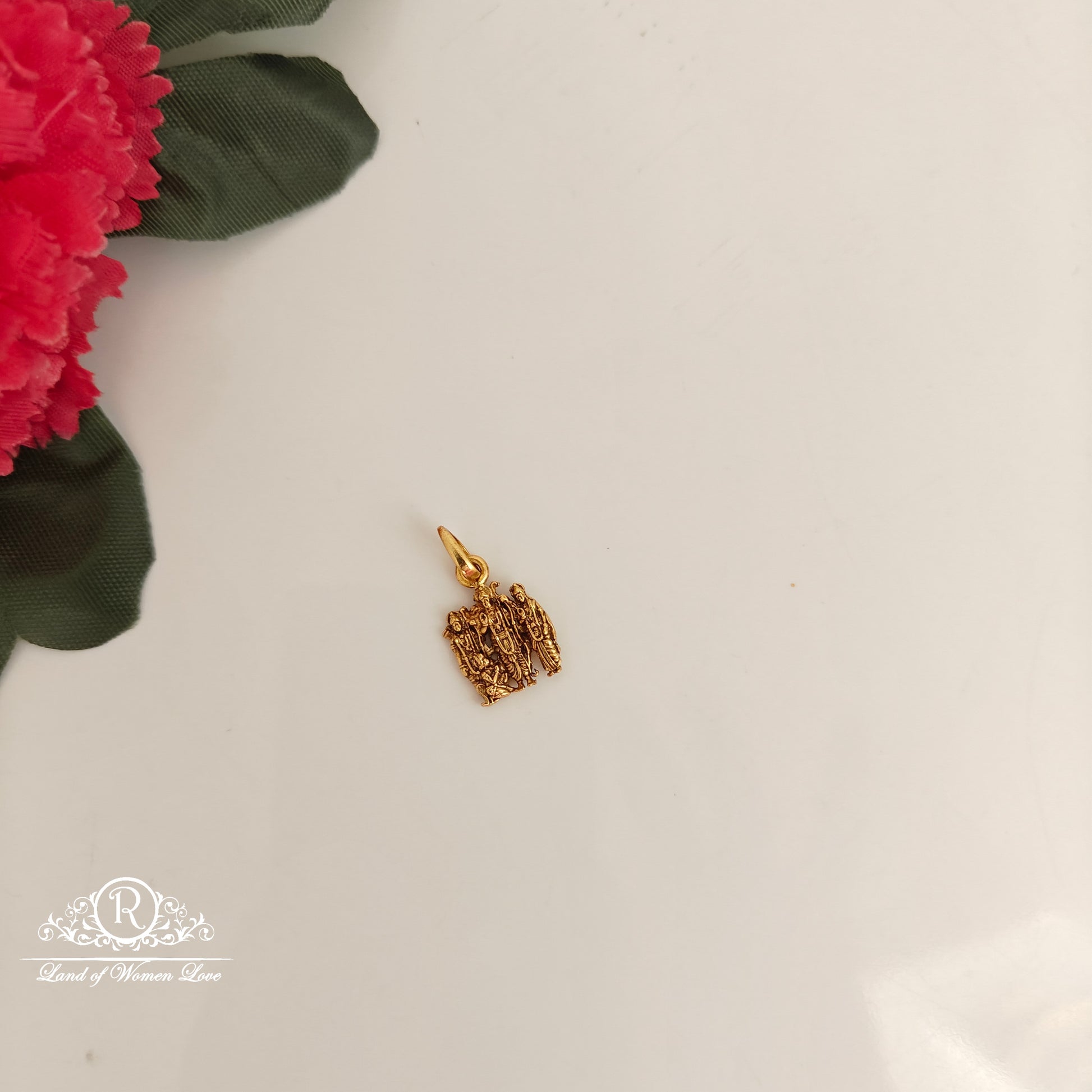 silver rama seetha lakshman locket -rcm413 92.5 silver ramala jewelry / ramala collections