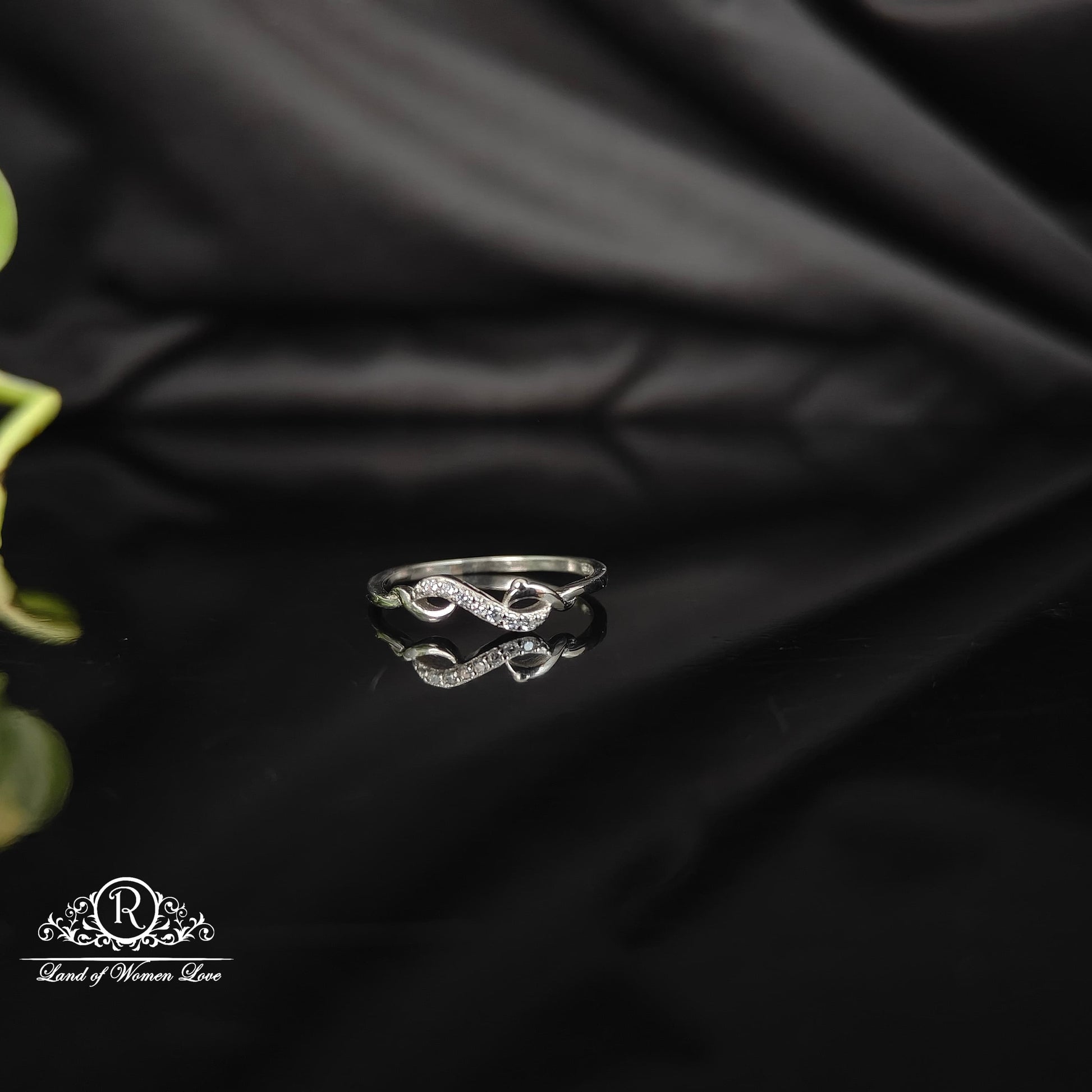 ring silver rodhium polish finger ring-rcra58 92.5 silver ramala jewelry / ramala collections