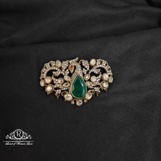 92.5 silver victorian peacock design side locket-rcm1111 92.5 silver ramala jewelry / ramala collections