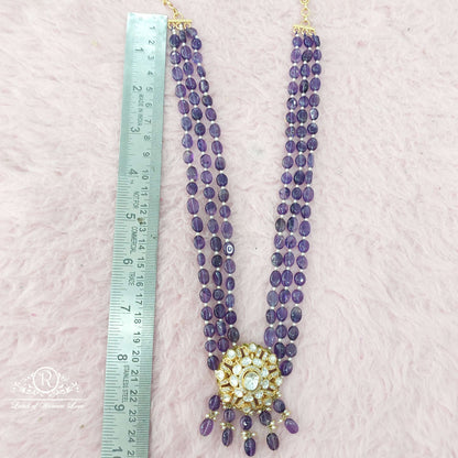 Silver Real Beads Moissanite Chocker-H083