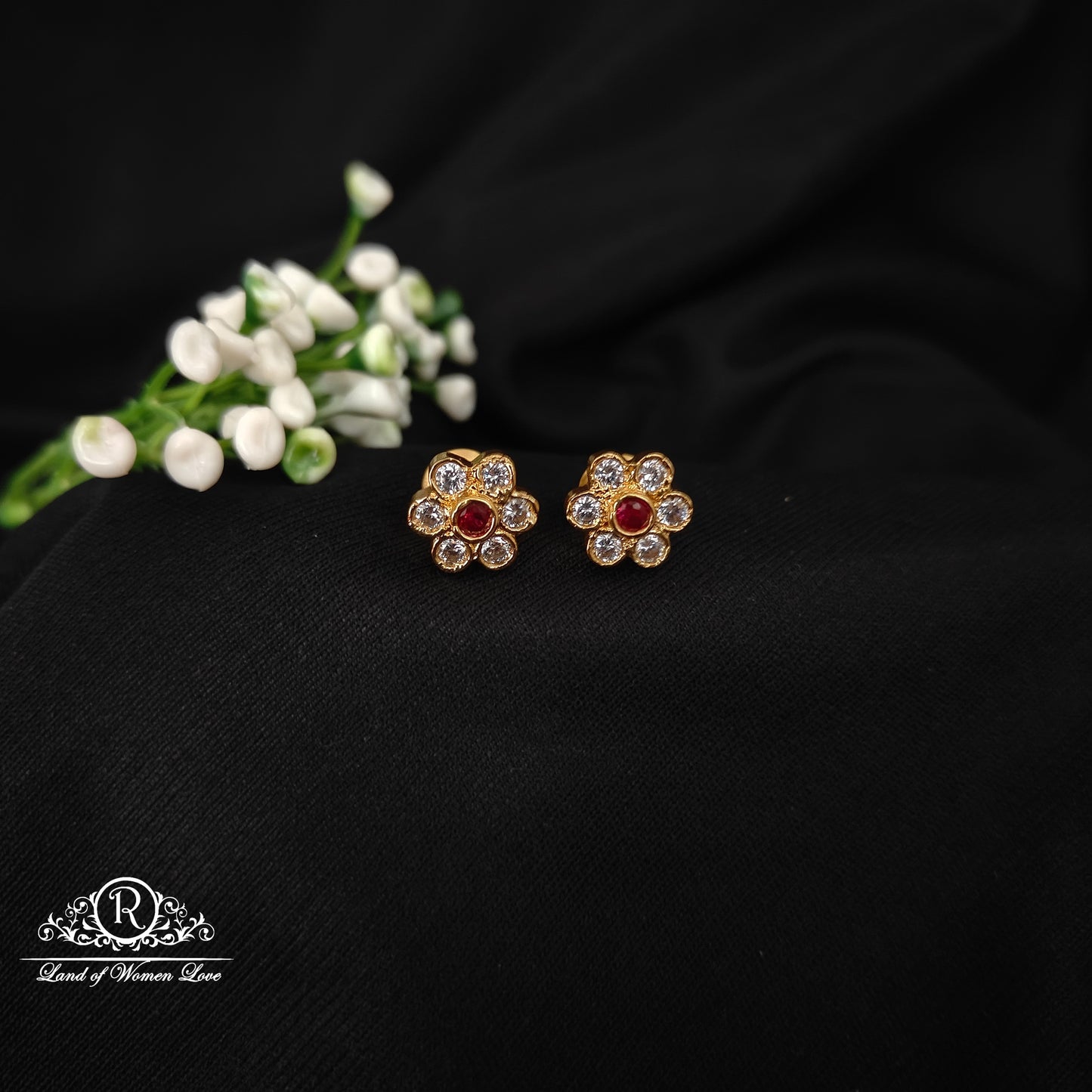 earrings 92.5 silver simple and cute earrings-rcz77 92.5 silver ramala jewelry / ramala collections