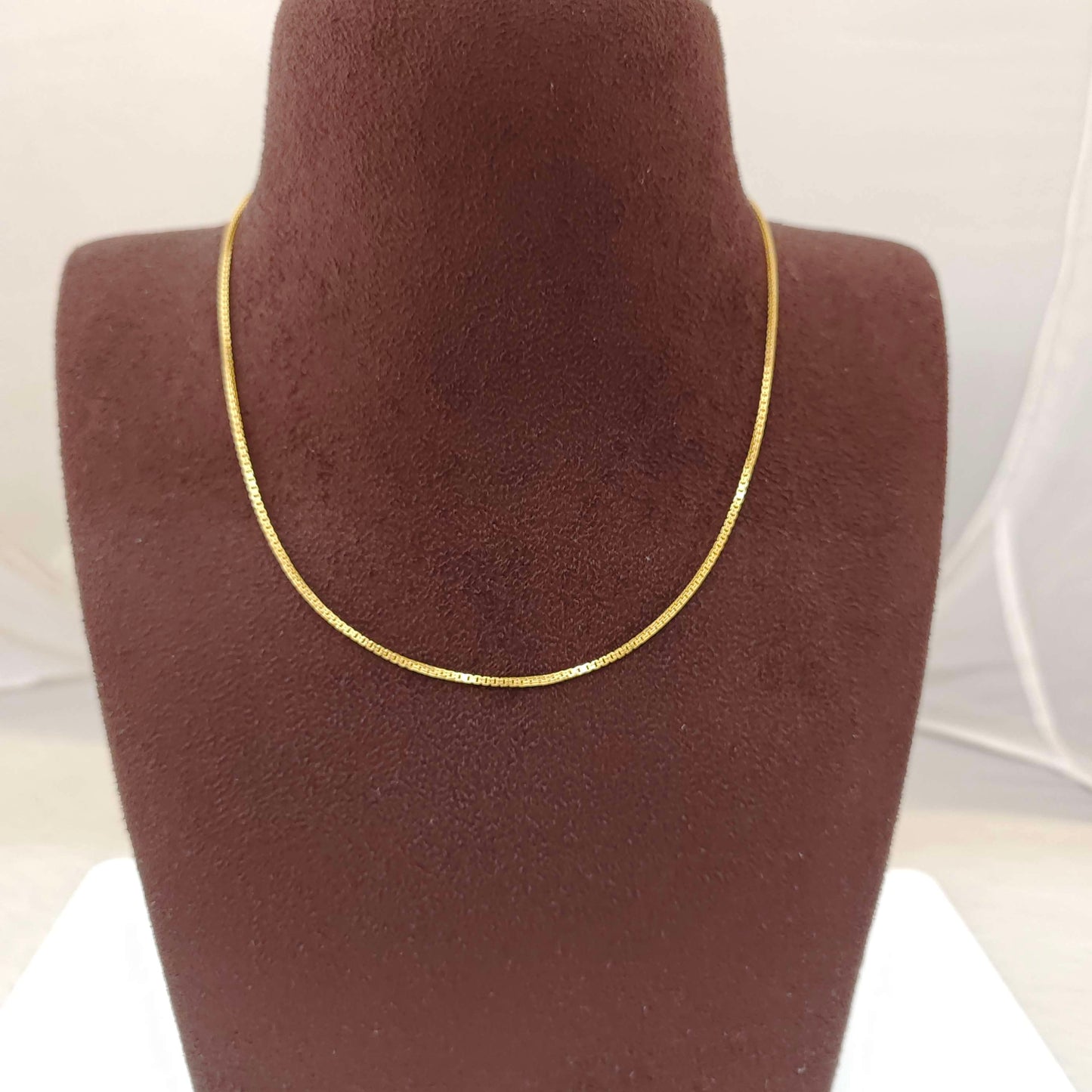 Silver base gold polish chain-RCT232