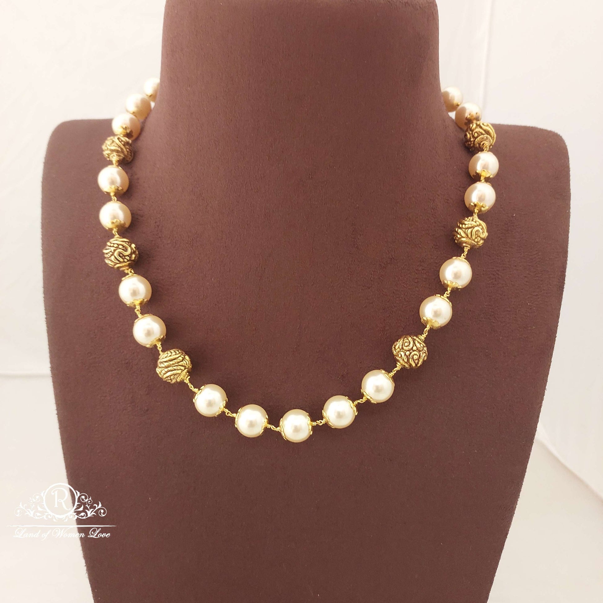 silver pearls beads mala-h092 92.5 silver ramala jewelry / ramala collections