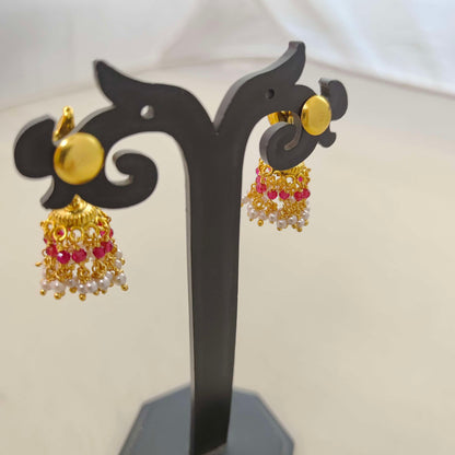 Silver hanging jhumkas--RCJR373