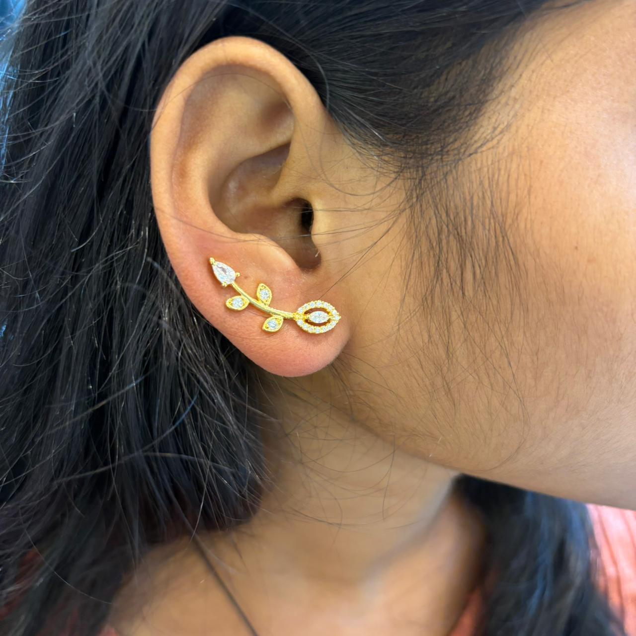 earrings silver earcuffs design-rcpj05 92.5 silver ramala jewelry / ramala collections