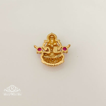 Silver Lakshmi Devi locket-RCSD12