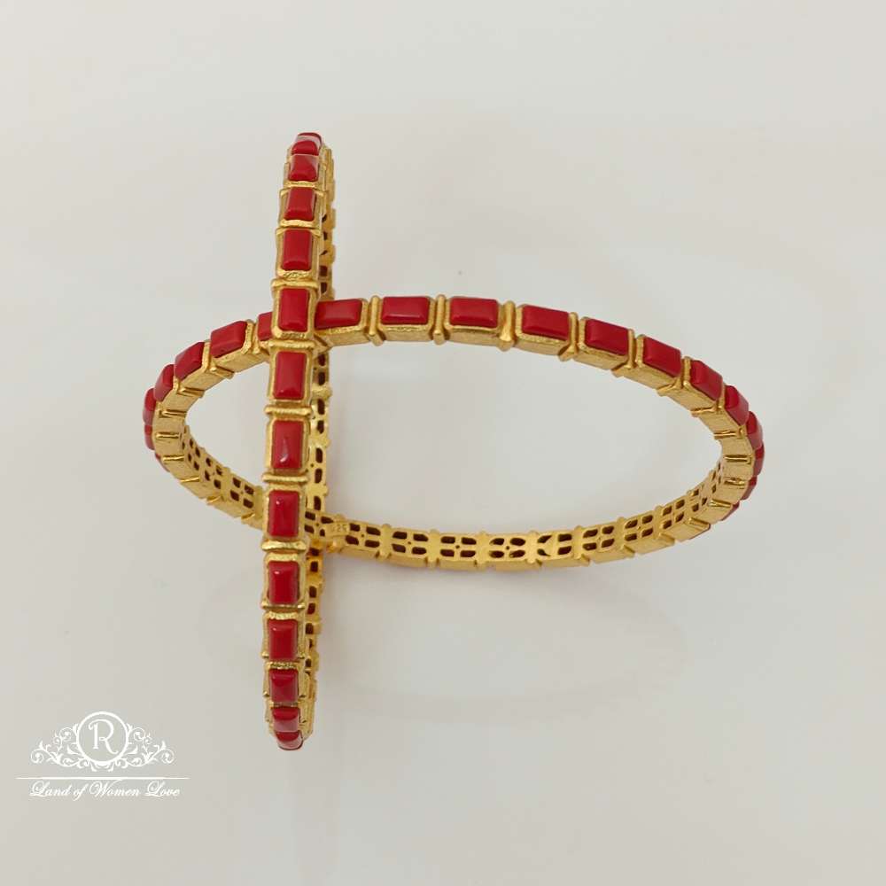 bangle silver coral design bangles-rccp25 coral 92.5 silver ramala jewelry / ramala collections