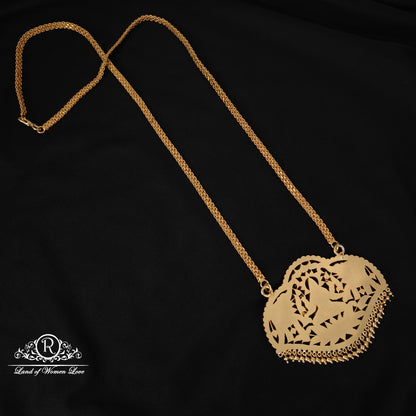 92.5 silver haram with Lakshmi Devi design -RCK258