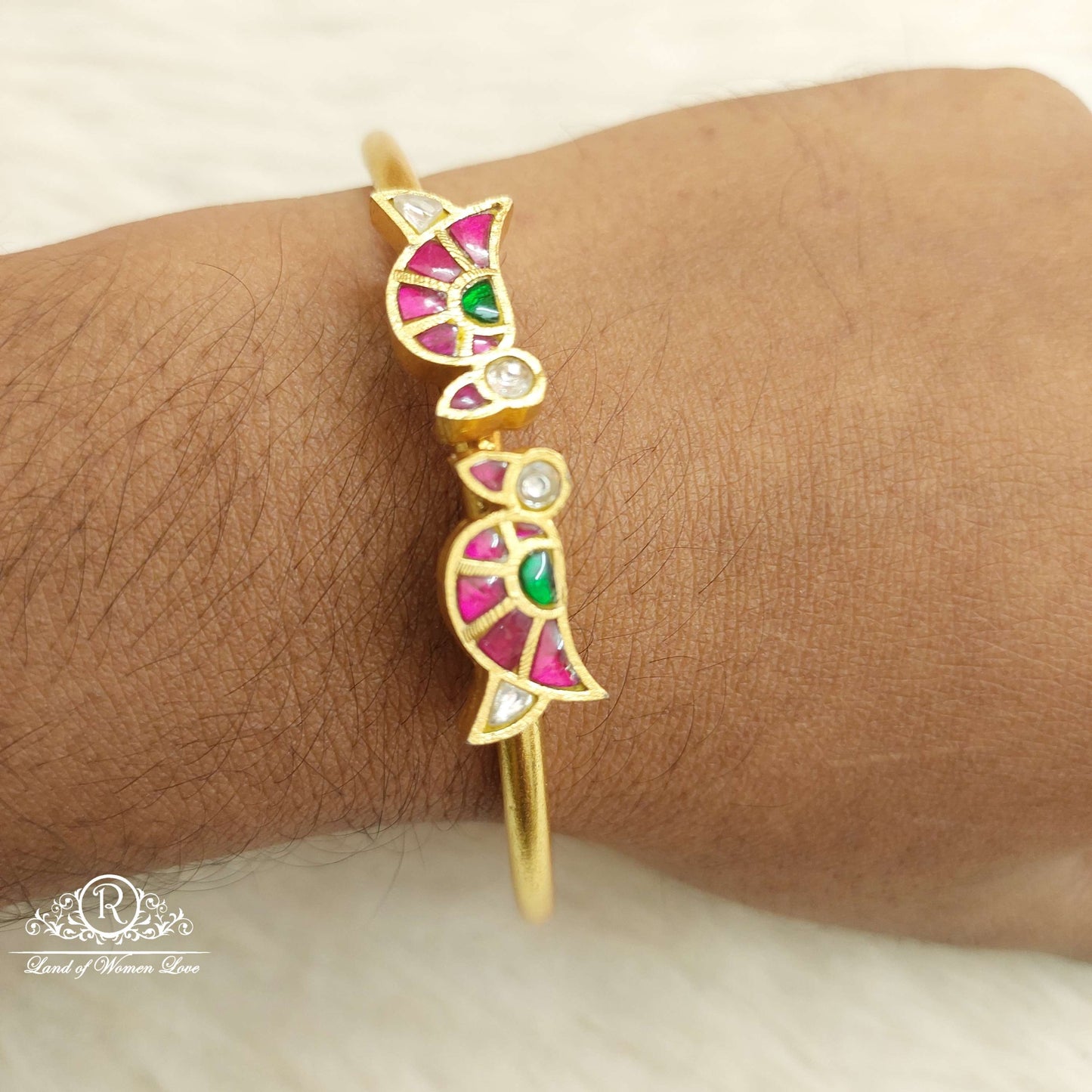 Silver Openble Kada Bracelet-JR20