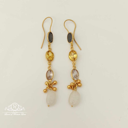 earrings silver hanging design earrings-rcl06 92.5 silver ramala jewelry / ramala collections