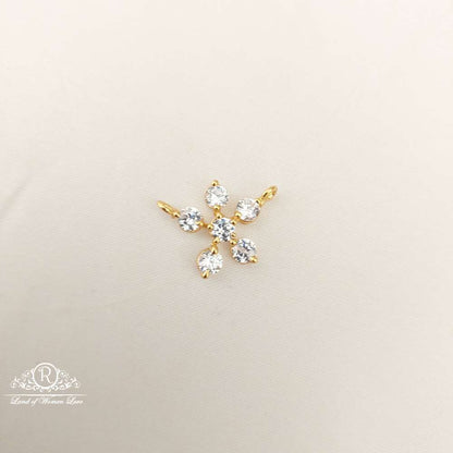 silver small six stones locket-jr64 92.5 silver ramala jewelry / ramala collections