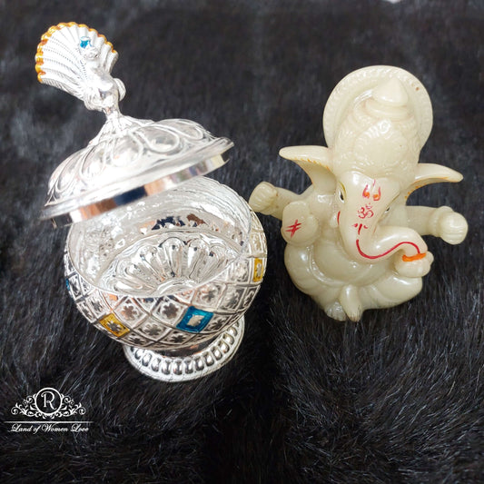 Silver Kumkum Barini-S444