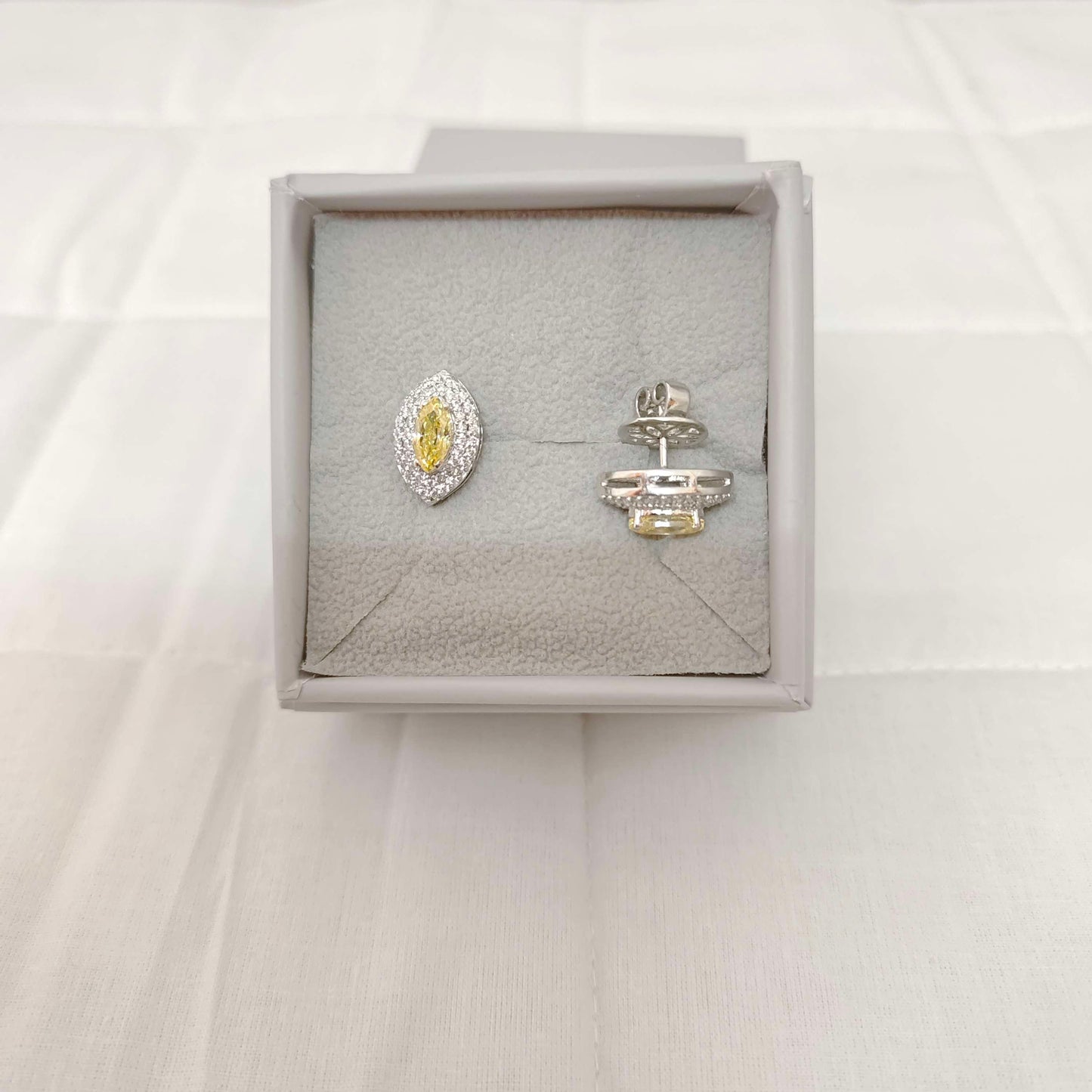 Silver CZ- Stones Earrings-RCES53