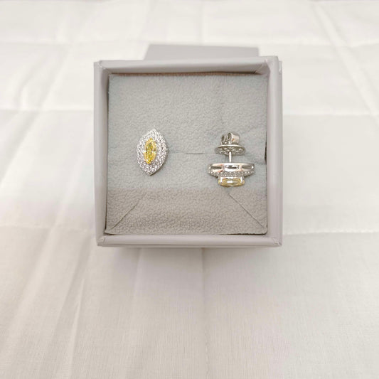 Silver CZ- Stones Earrings-RCES53