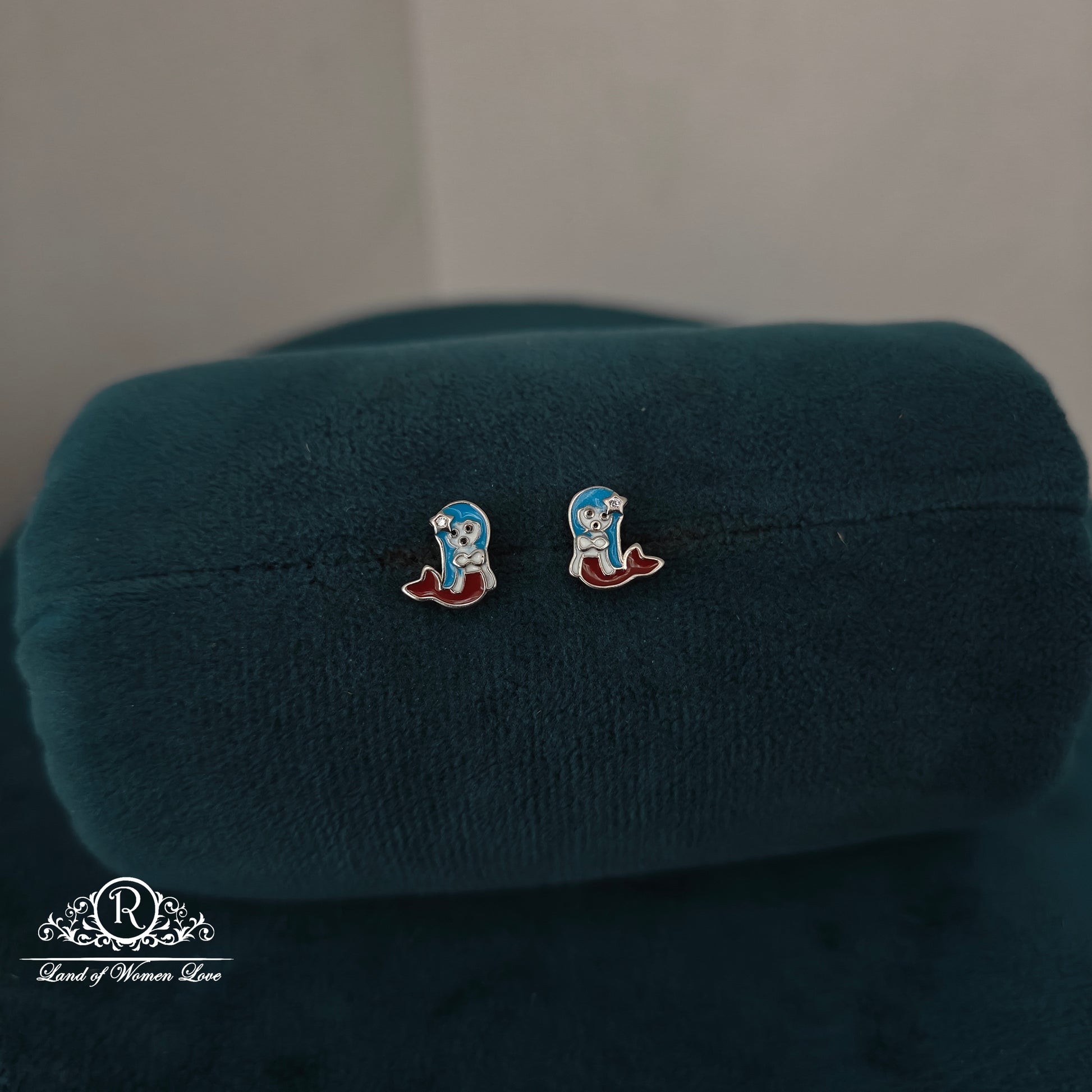 earrings 92.5 silver simple and cute kids earrings -rchk0175 92.5 silver ramala jewelry / ramala collections