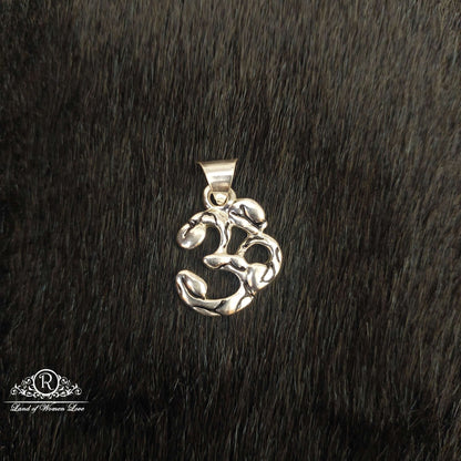 Silver Om Design Locket-SS94