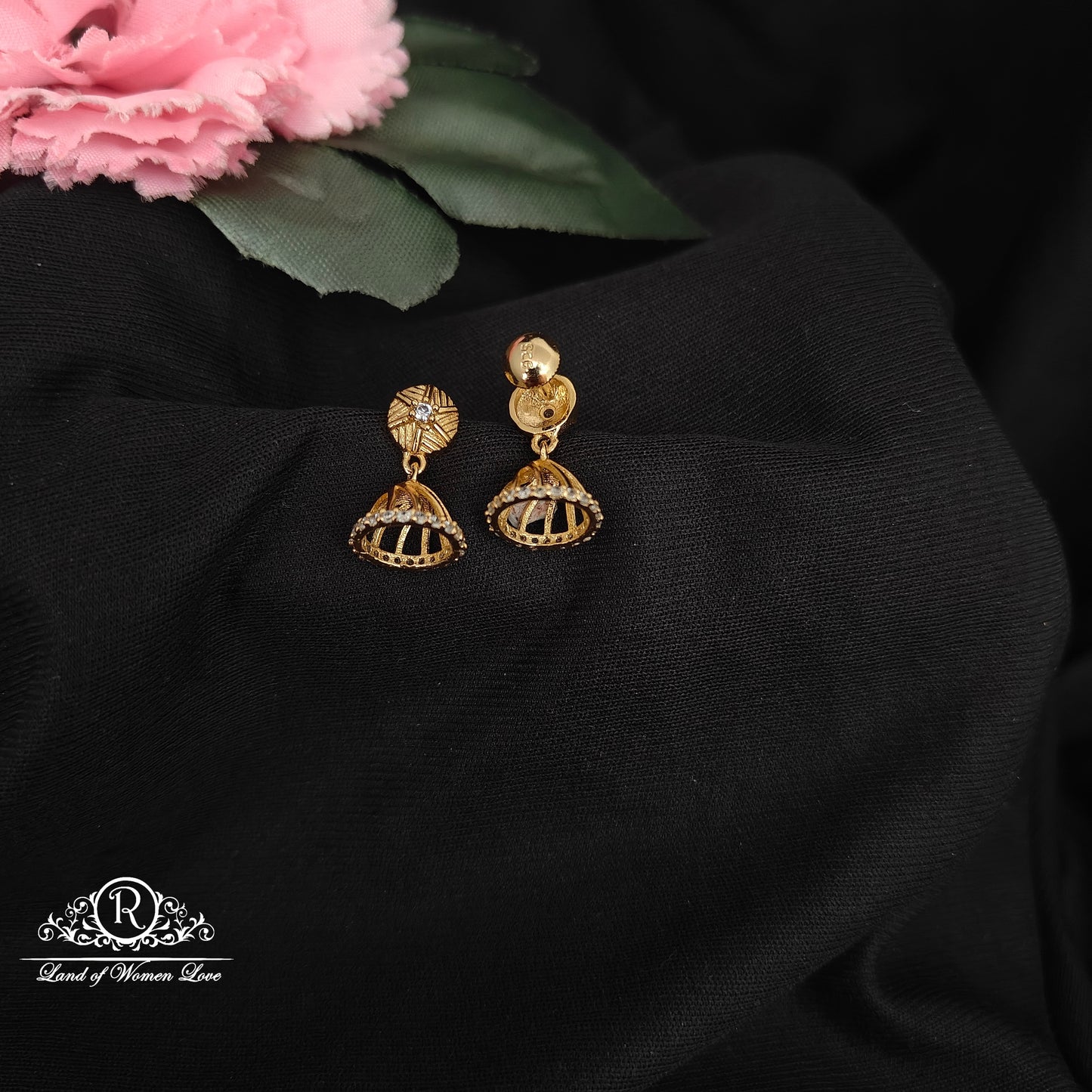 92.5 silver simple and Cute earrings - RCDS0569