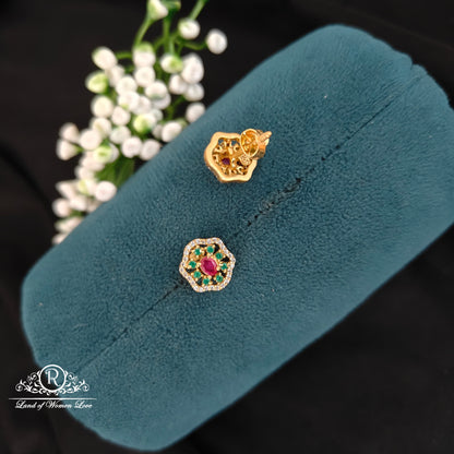 Silver simple and Cute earrings -RCBG0102