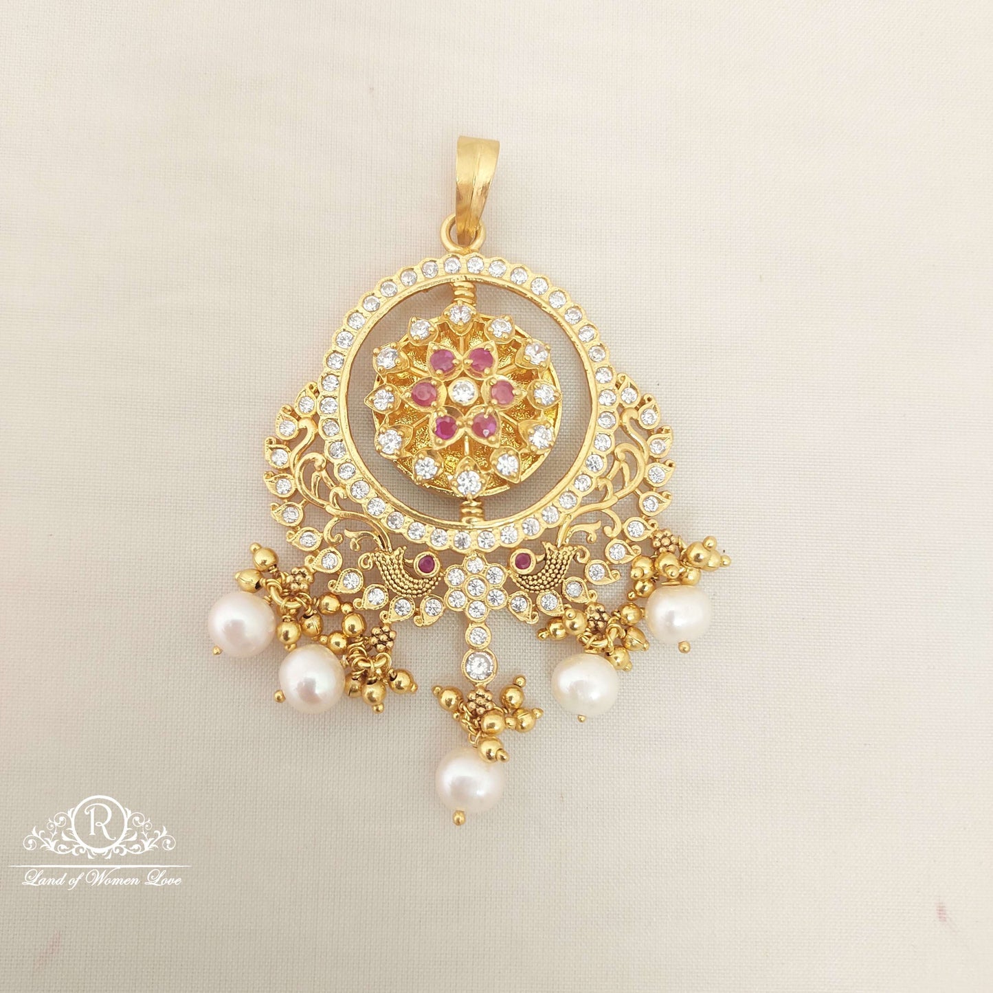 earrings silver cz-stones double side locket-m114 cz 92.5 silver ramala jewelry / ramala collections