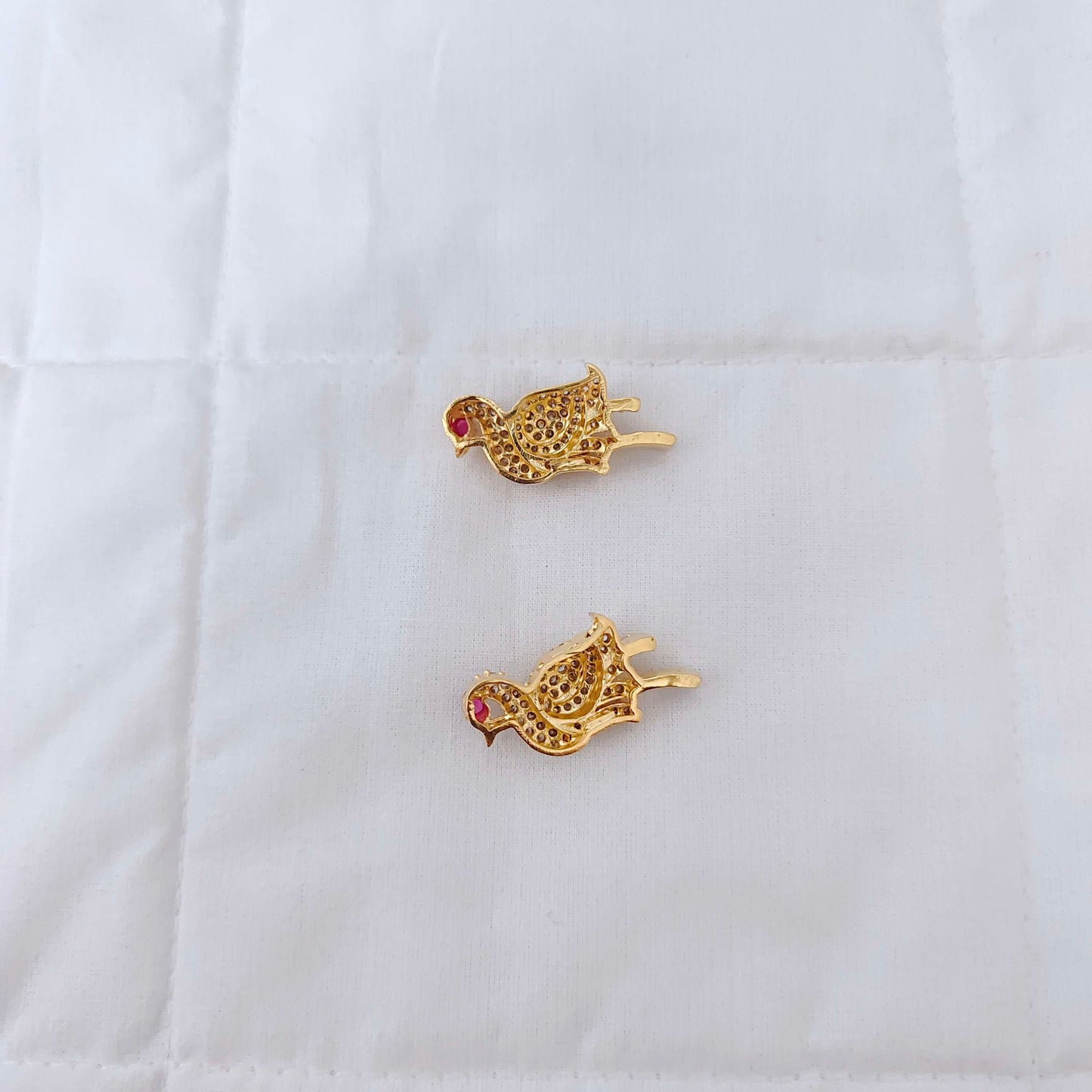 Silver gold polish side lockets -RCD192