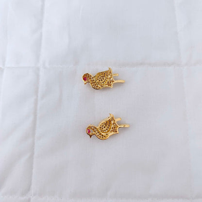 Silver gold polish side lockets -RCD192