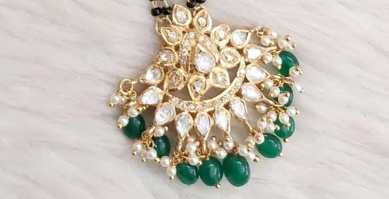 Silver Black Beads-S736