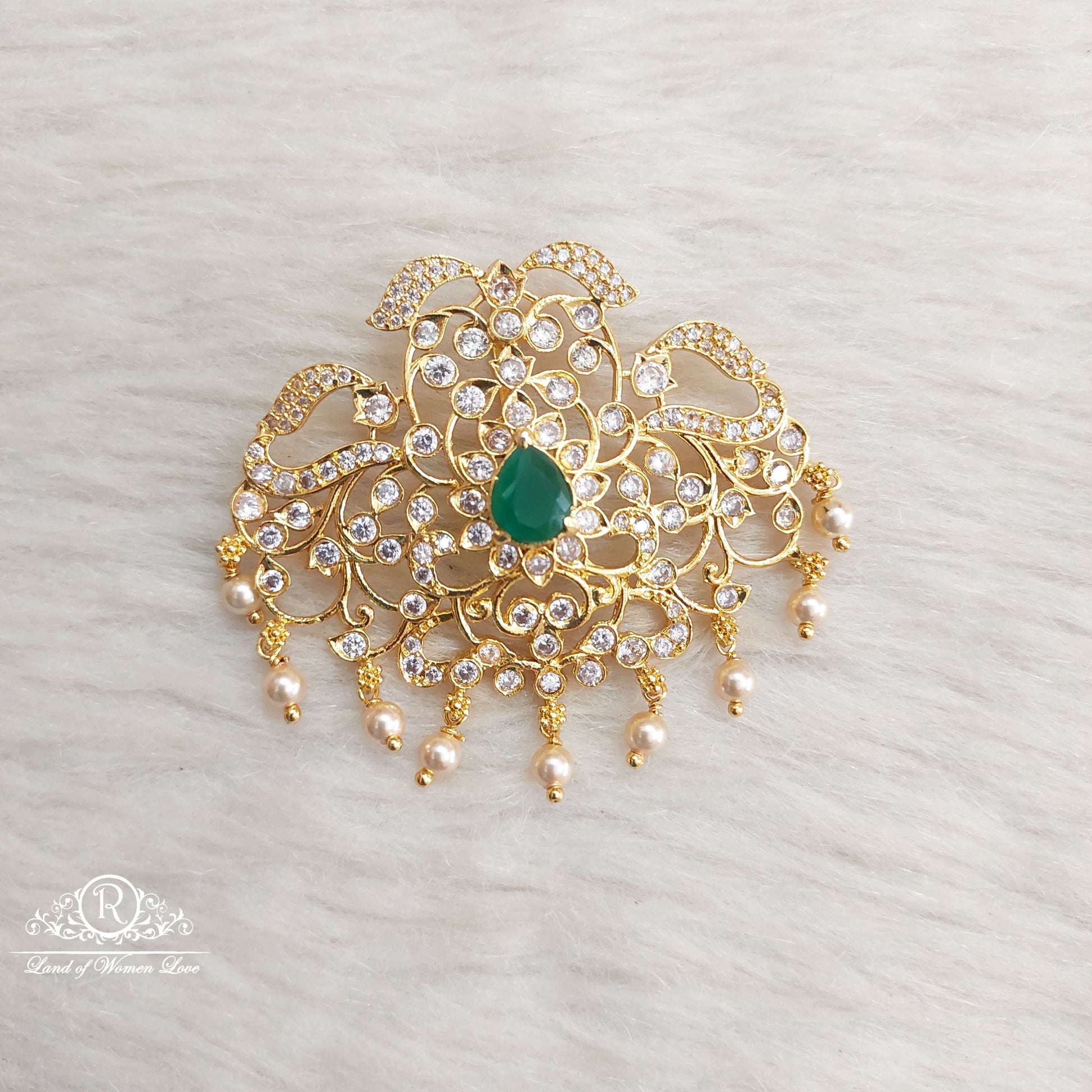 silver cz-stones locket-sa195 cz 92.5 silver ramala jewelry / ramala collections