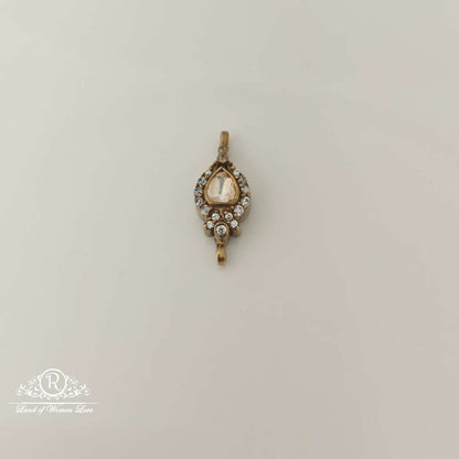 Silver Moissanite Design Small Locket-RCMJ191