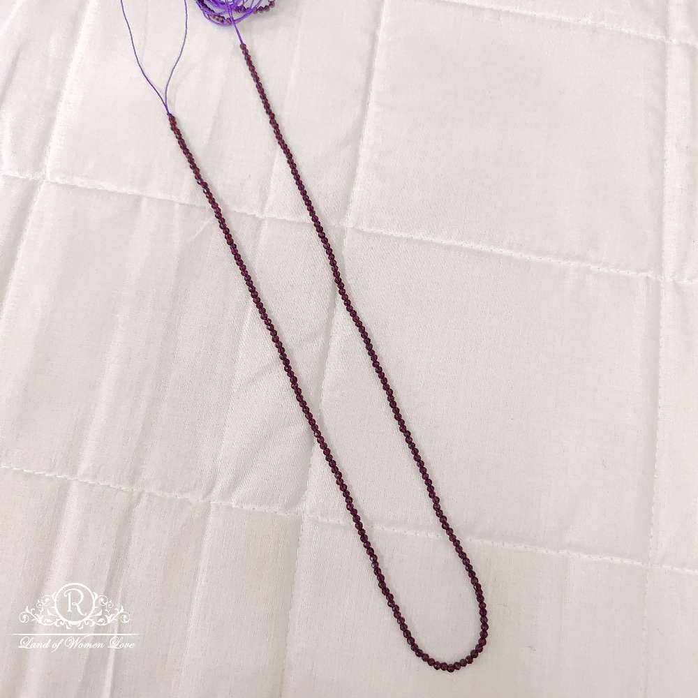 monalisa purple colour 2mm beads-rcmb19 92.5 silver ramala jewelry / ramala collections