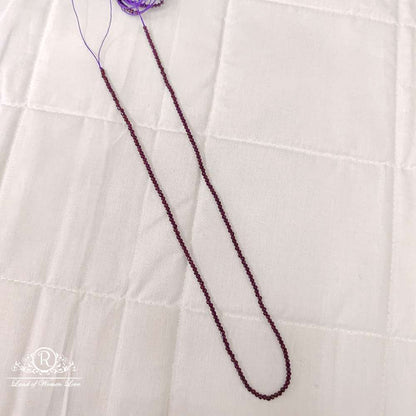 monalisa purple colour 2mm beads-rcmb19 92.5 silver ramala jewelry / ramala collections