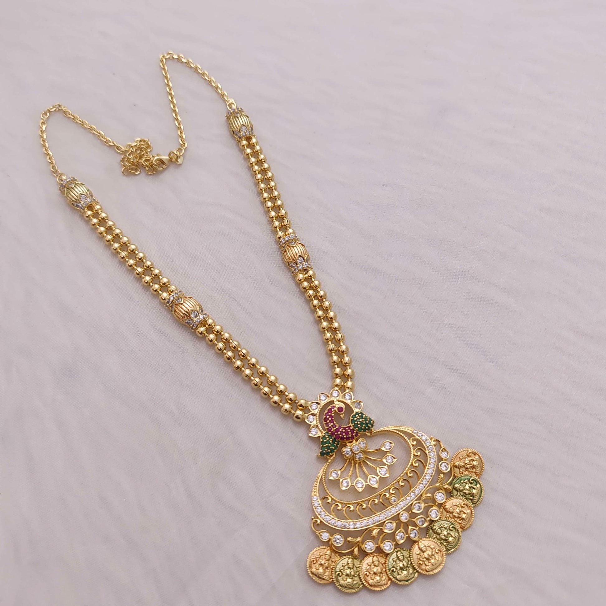 earrings silver peacock necklace -rct08 92.5 silver ramala jewelry / ramala collections