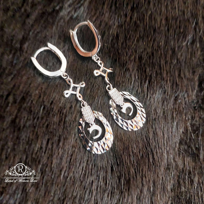 Silver Hanging Earrings-S601